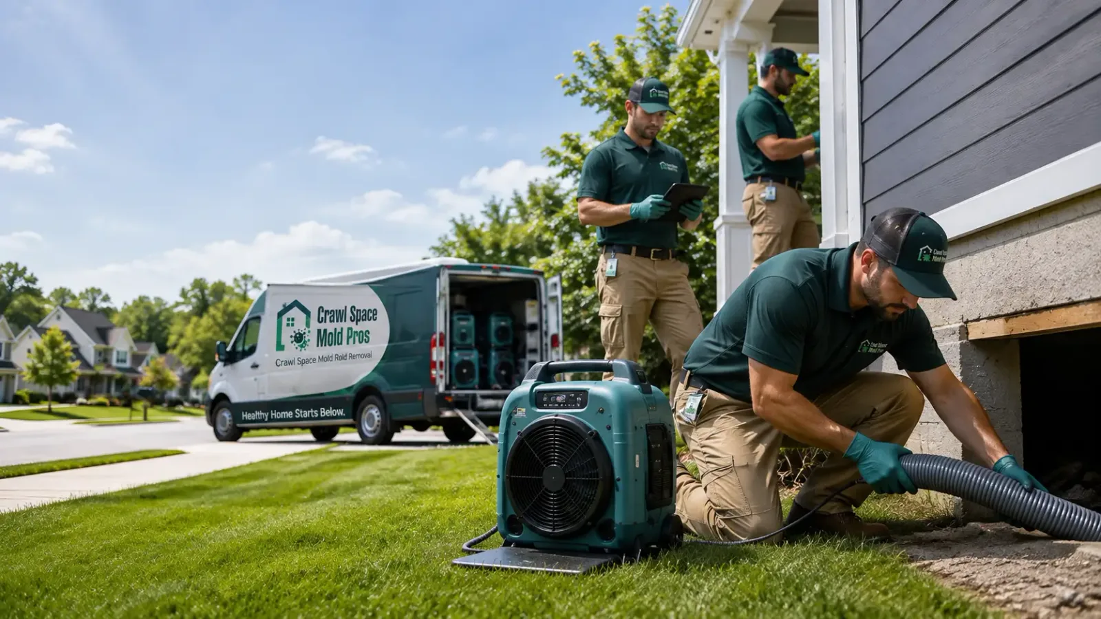 Crawl Space Mold Removal in Worley, ID